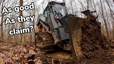 skid steer in the woods|Building a Road in the Woods with CASE DL550 Bulldozer / Skid .